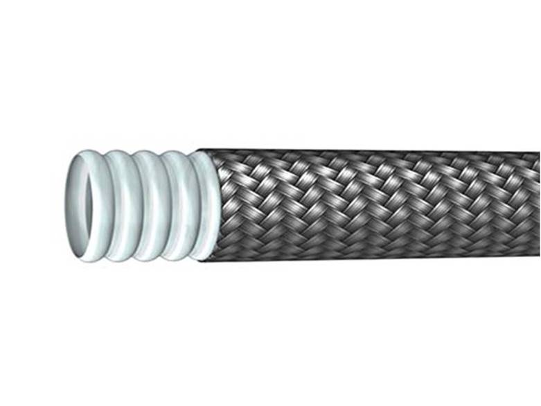 Convoluted Stainless Steel Braided PTFE Hose